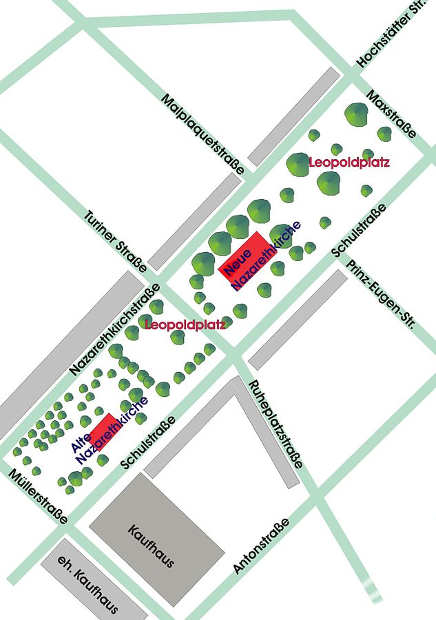 Map of the Leopoldplatz