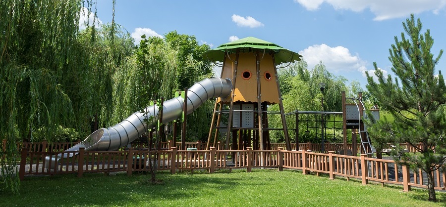 A neighbourhood public utility park, Bucharest, Romania