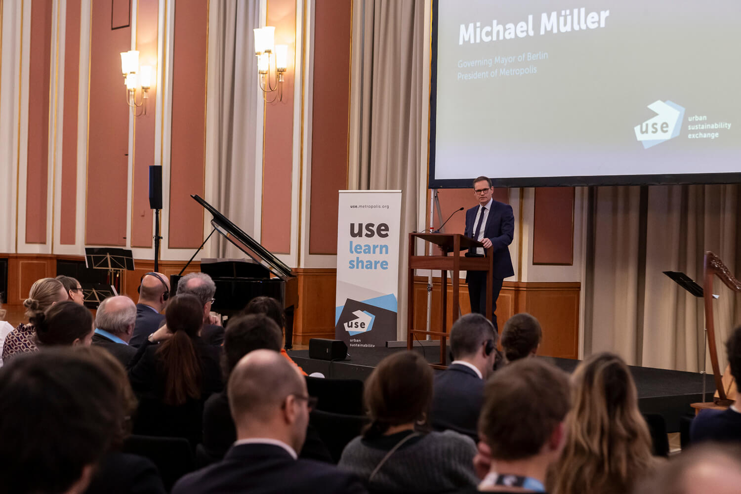 Berlin Governing Mayor Michael Müller event's opening address