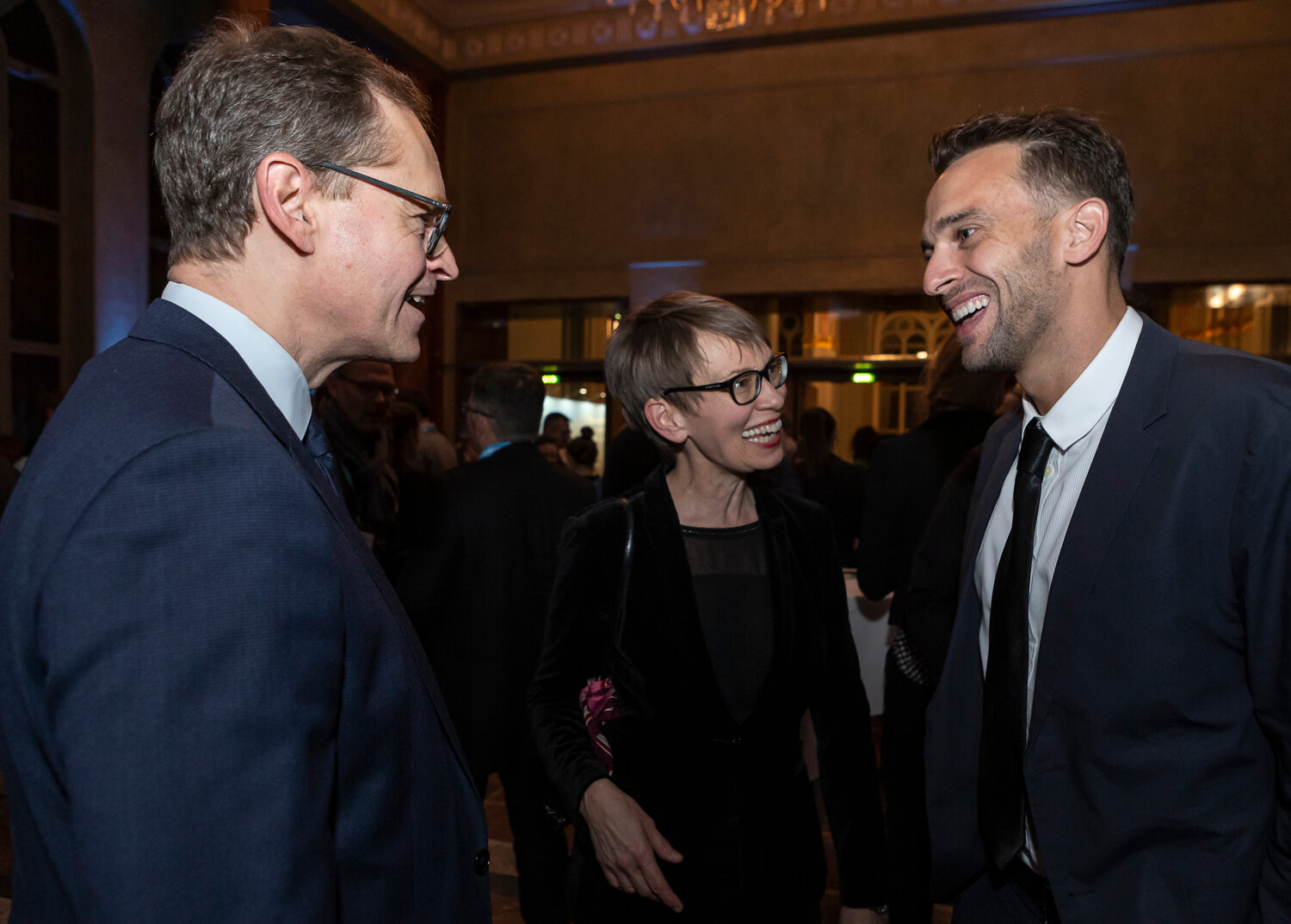 Berlin Governing Mayor Michael Müller meets Gabriel Bello Barros (speaker) from Rio de Janeiro