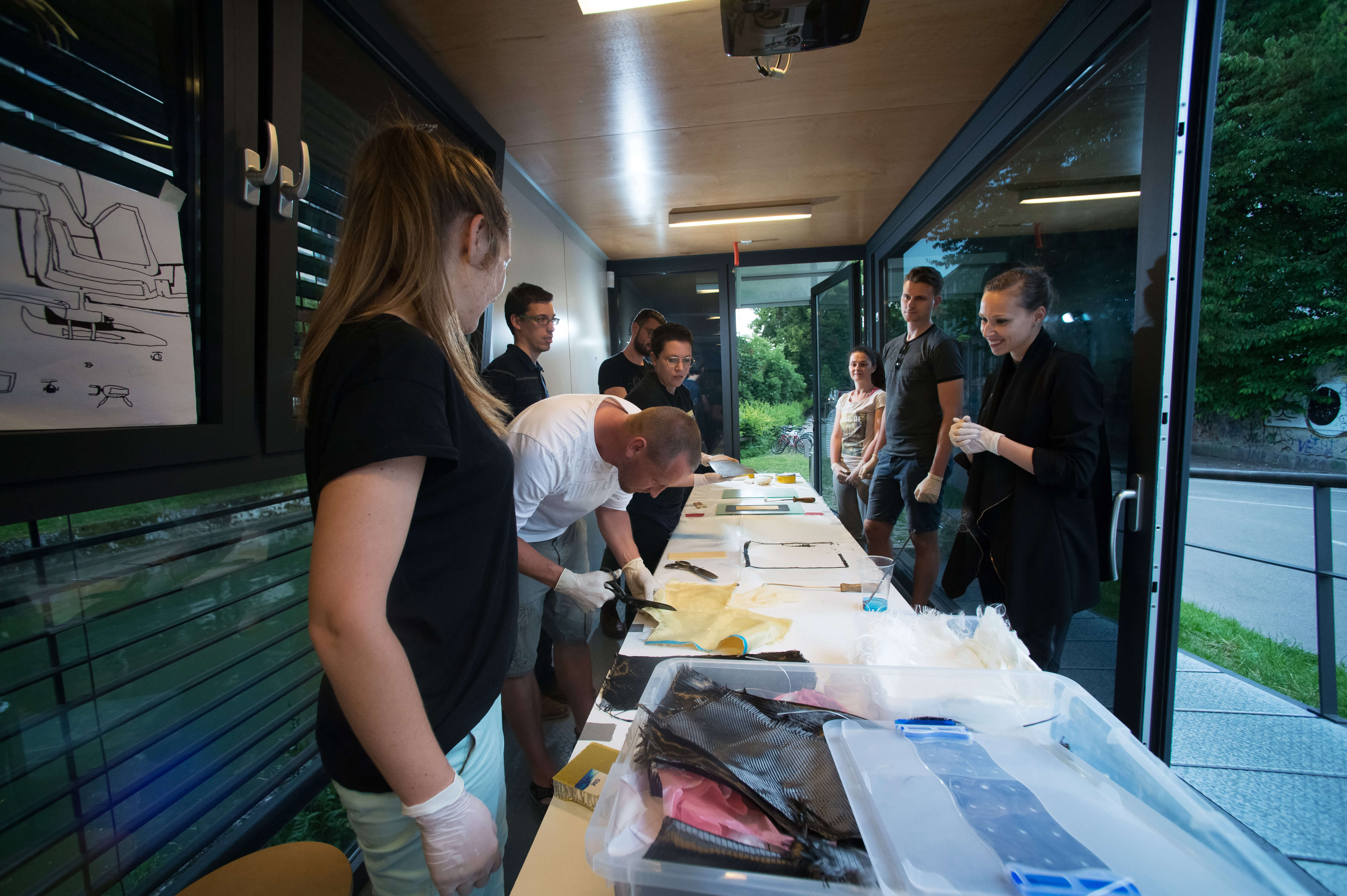 Composite materials workshop in RogLab, Ljubjana