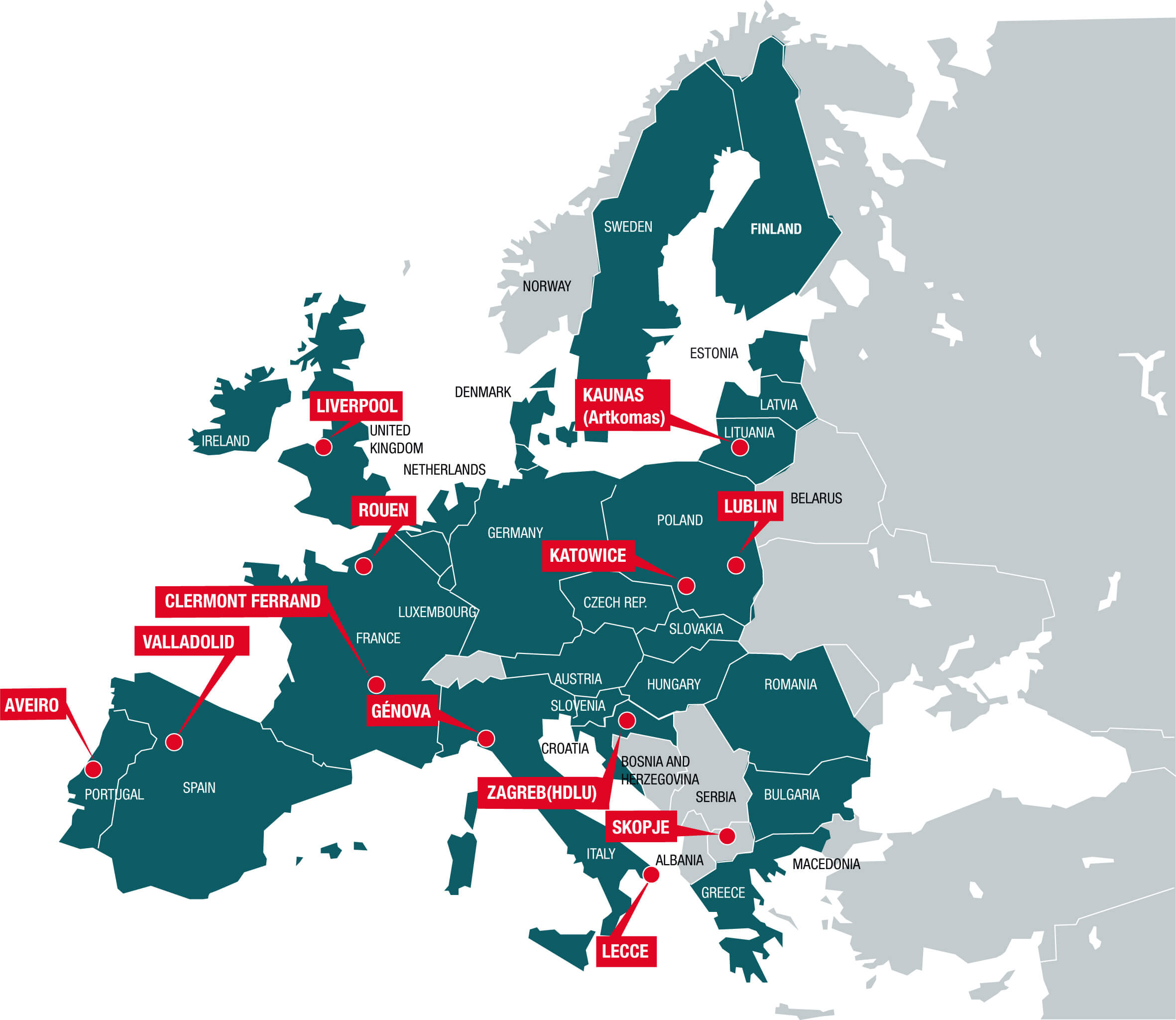 Map CreArt cities