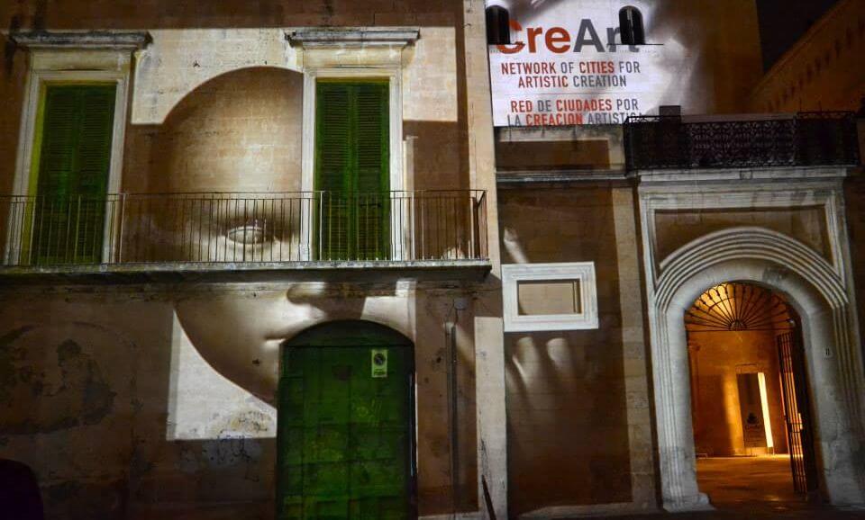 Opening CreArt Exhibition More Real than the Real in Lecce in 2013. Palazzo Vernazza