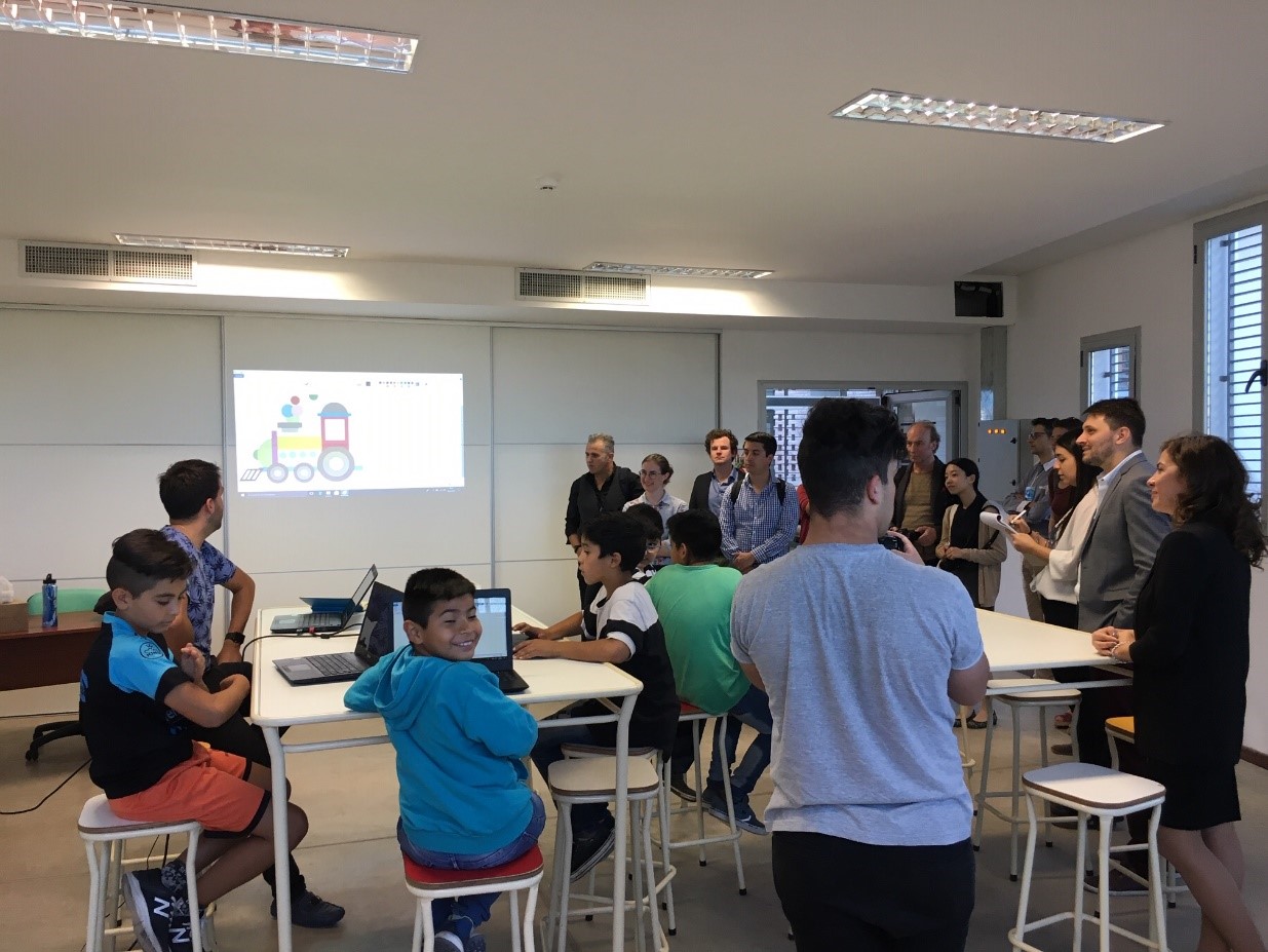 Contributors to the SCC toegther with Leticia Gómez and Marco Puricelli, Director General for Education and educative parks at Maldonado Educative park 