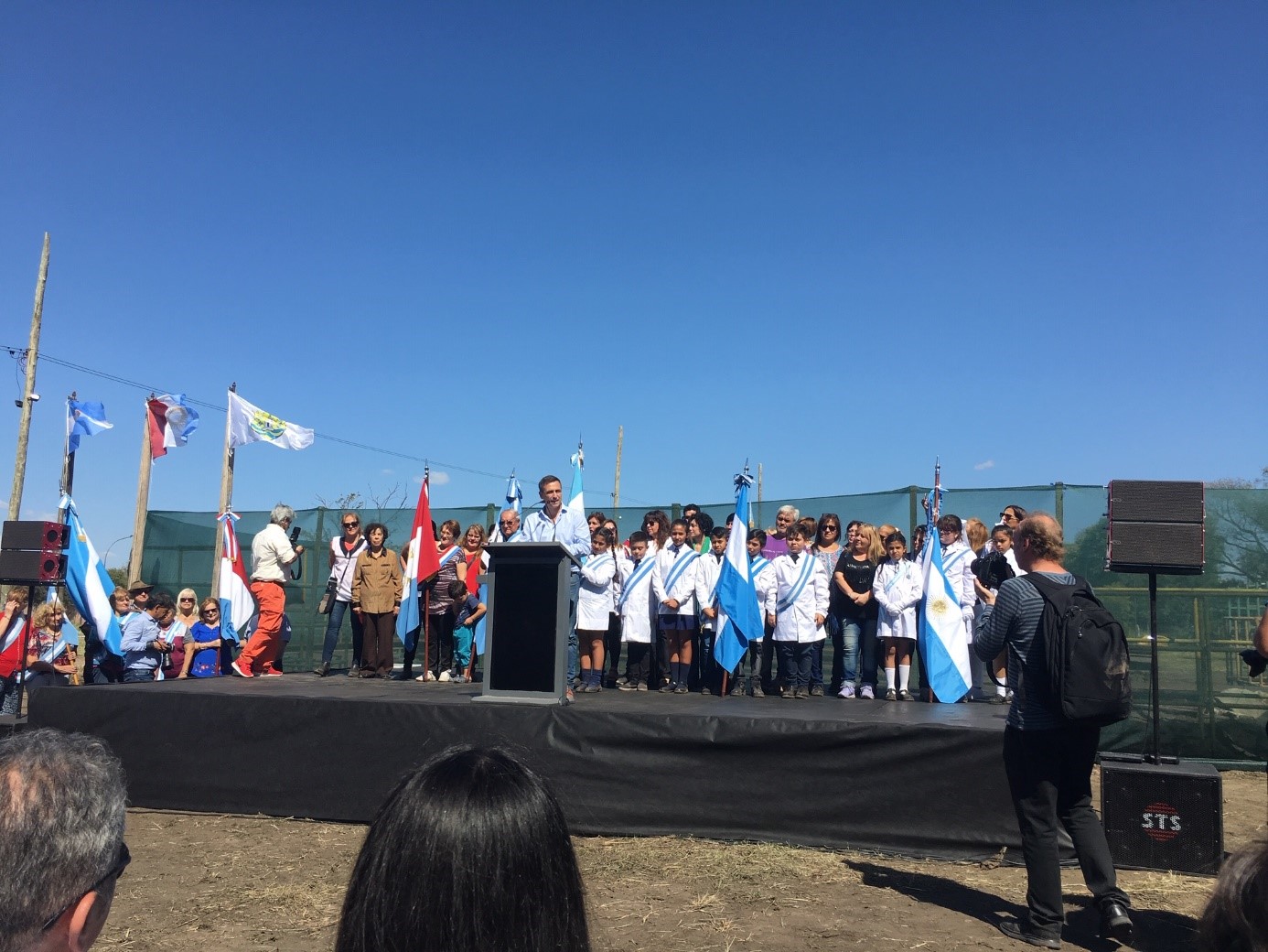 Dr. Ramón Mestre, Mayor of Cordoba, speaking before laying the foundation stone for the latest educative park