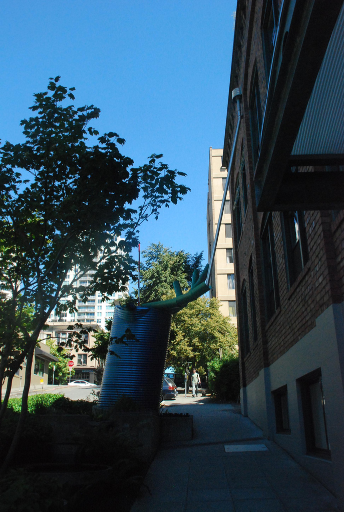 A Growing Vine Street Sculpture  