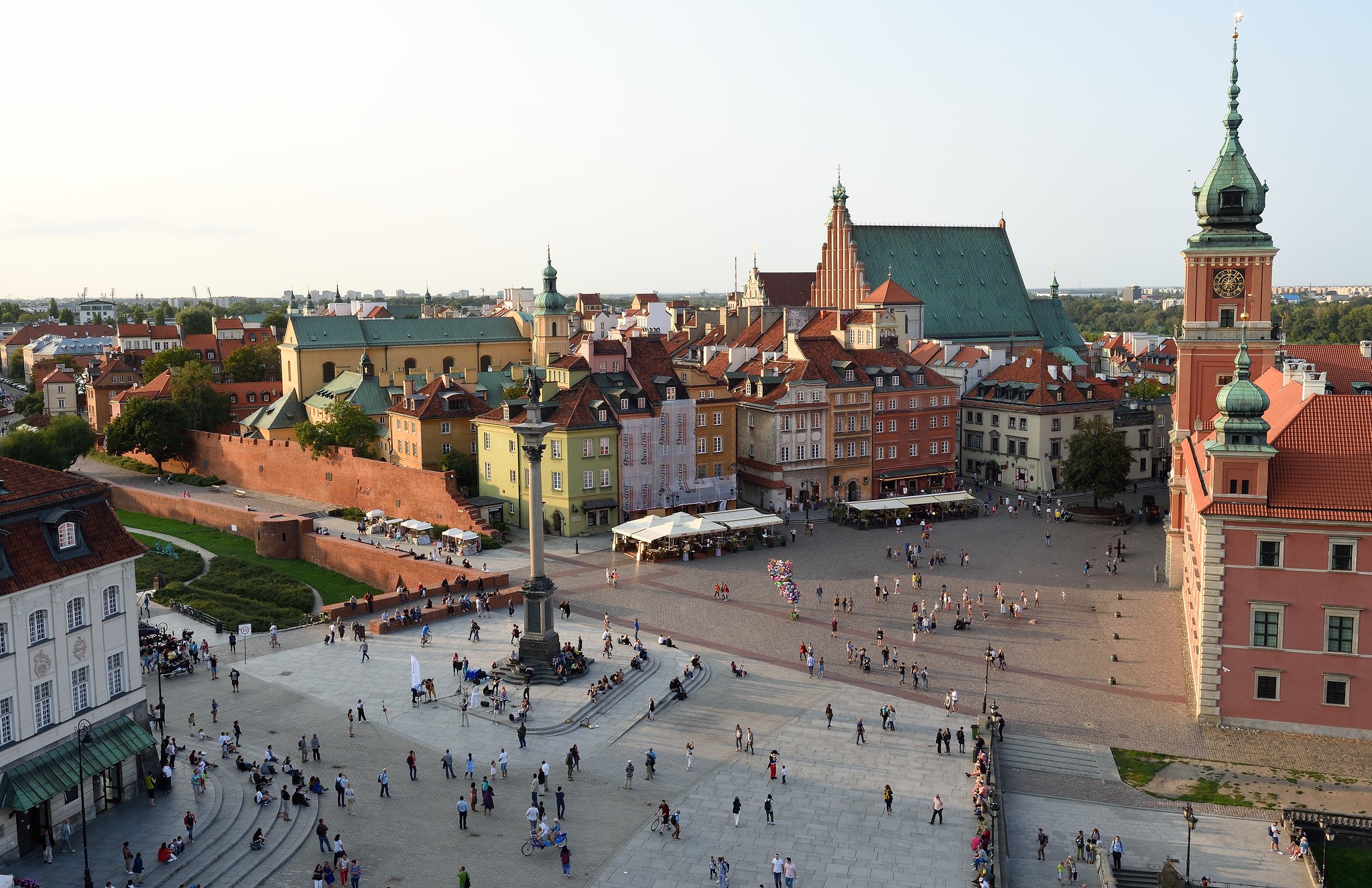 Castle Square in Warsaw, Poland