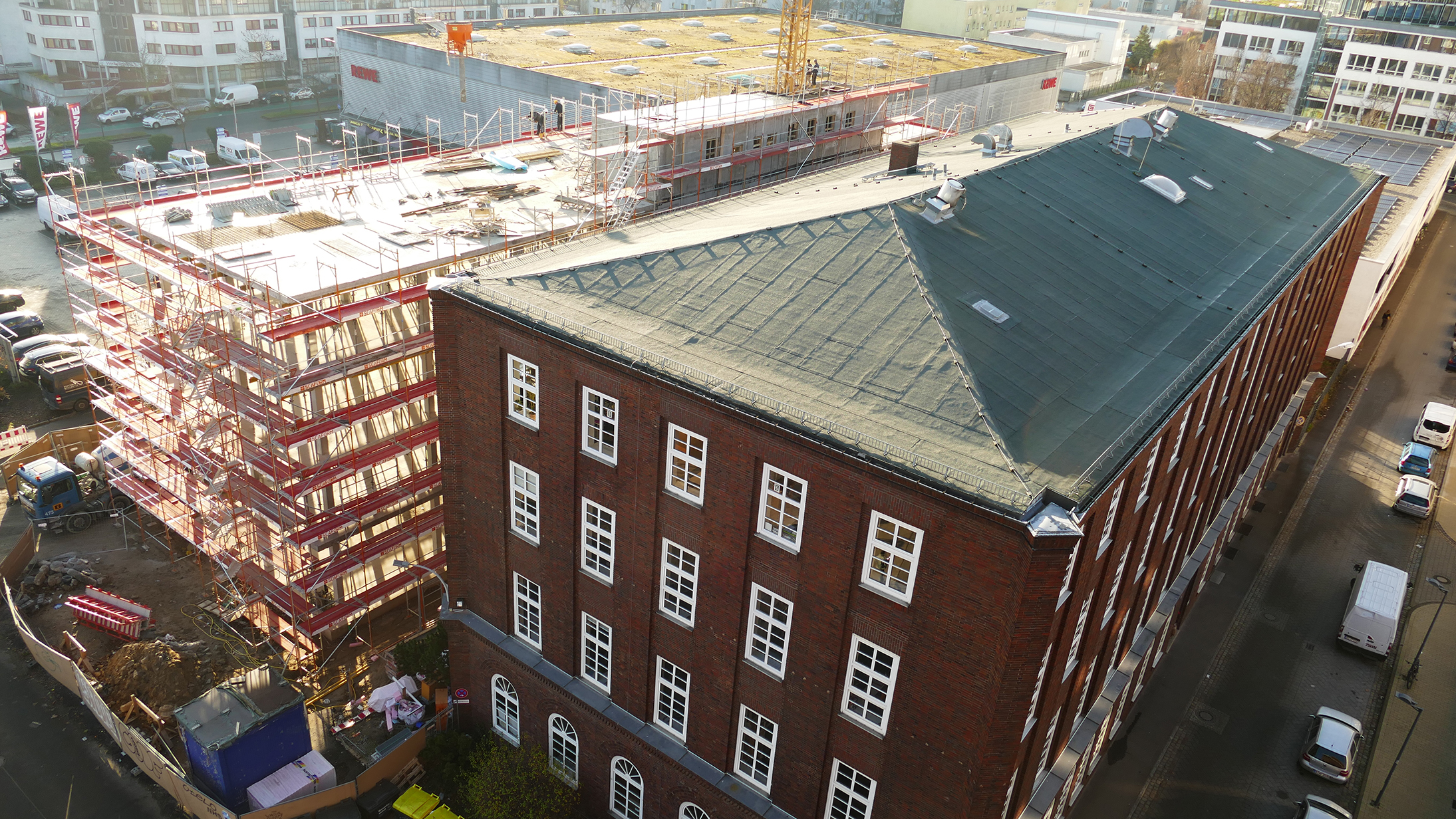Construction site in December 2019