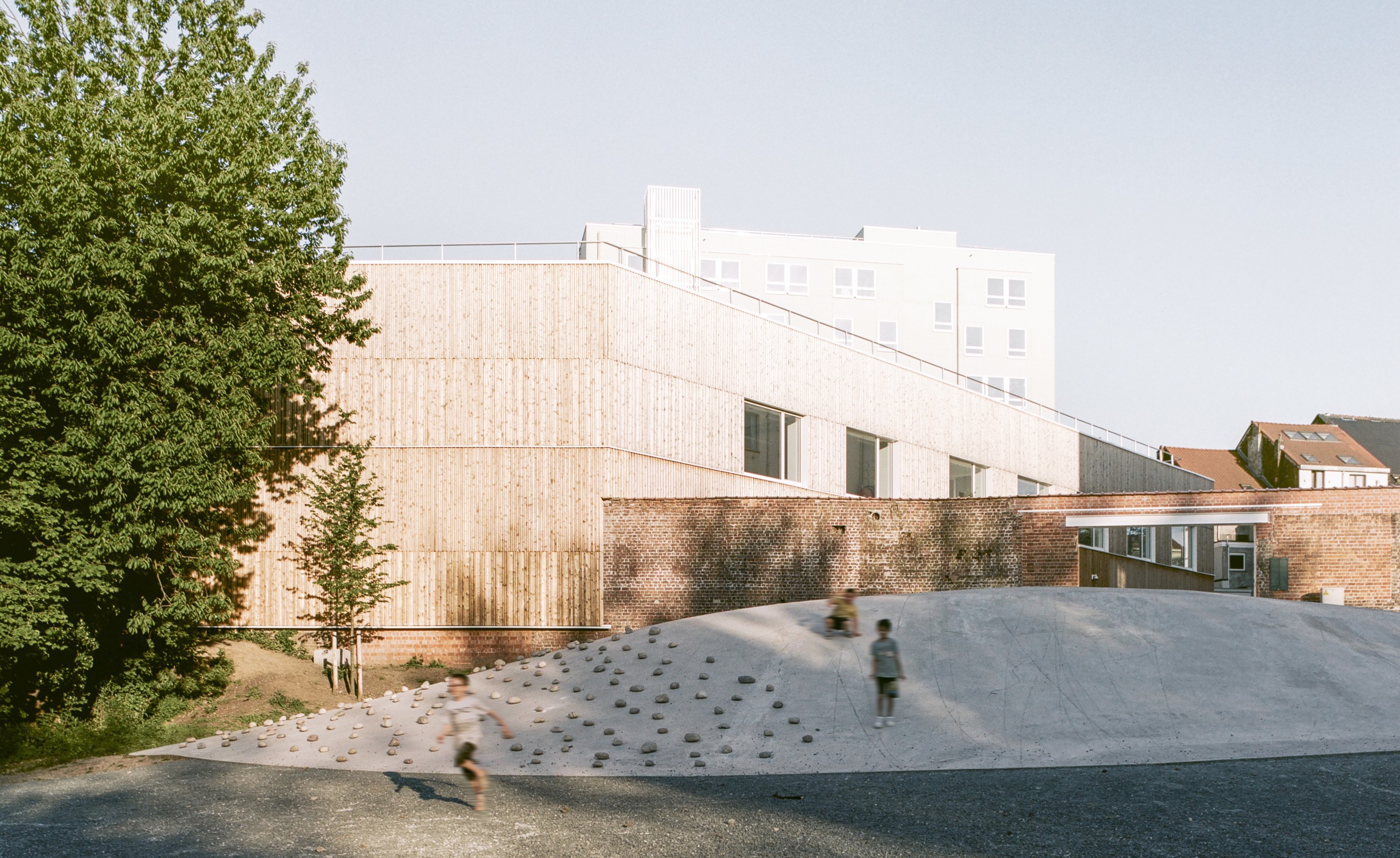 New public space repurposed from the old 28A railway line