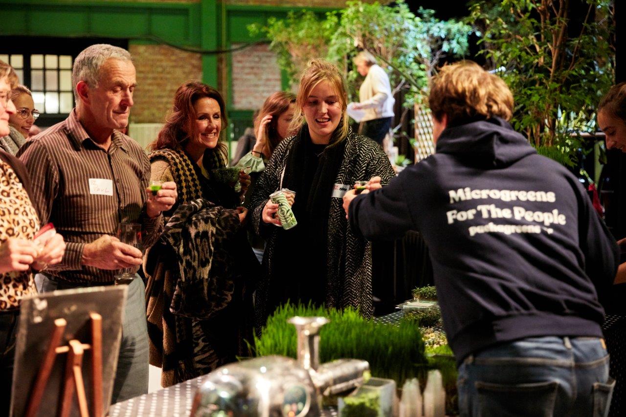 Ghent farmers at a local food market
