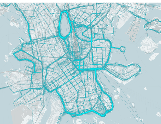 Walkable Helsinki - map of recreational walks