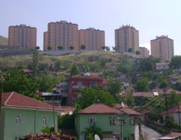 Eserkent Mass Housing Area behind the gecekondus (Derbent area)