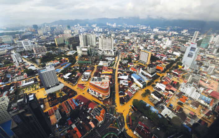  George Town flash flood in November 2017 (Source Bernama)